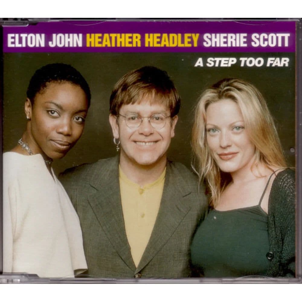 Elton John, Heather Headley, Sherie Scott – A Step Too Far (CD Single usado VG+)