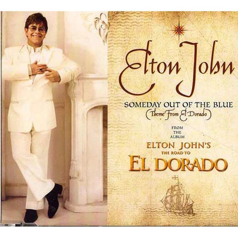 Elton John – Someday Out Of The Blue (Theme From El Dorado) (CD Single usado VG+)