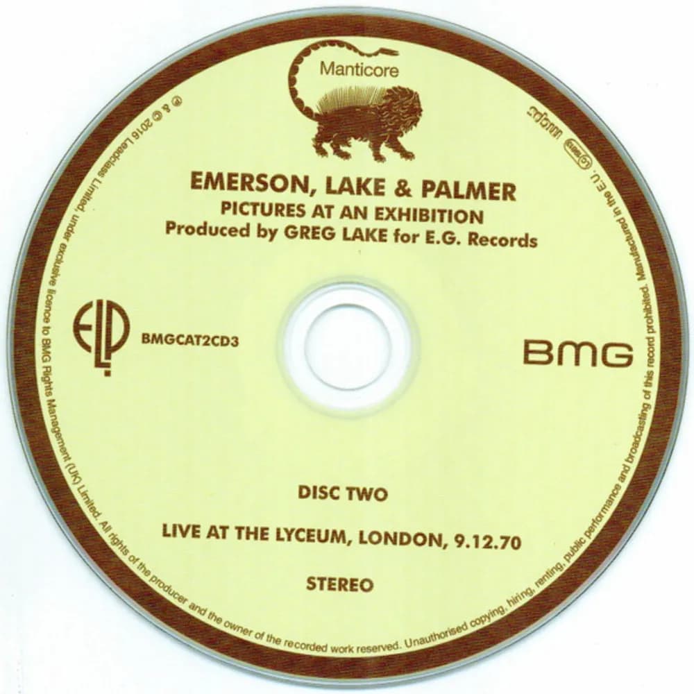 Emerson, Lake & Palmer - Pictures At An Exhibition (CD Doble (2CD) nuevo)