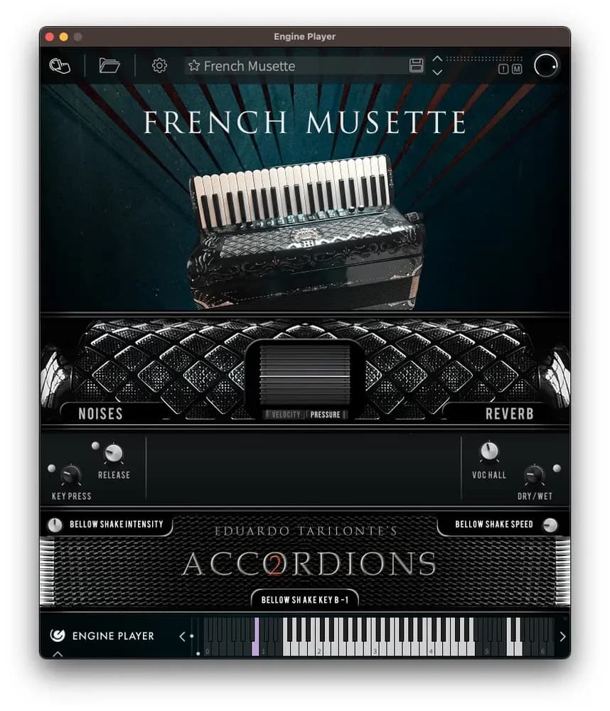 EngineAudio Single French Musette (Accordions 2) – acordeon con el bello sonido parisino (Descarga Digital)