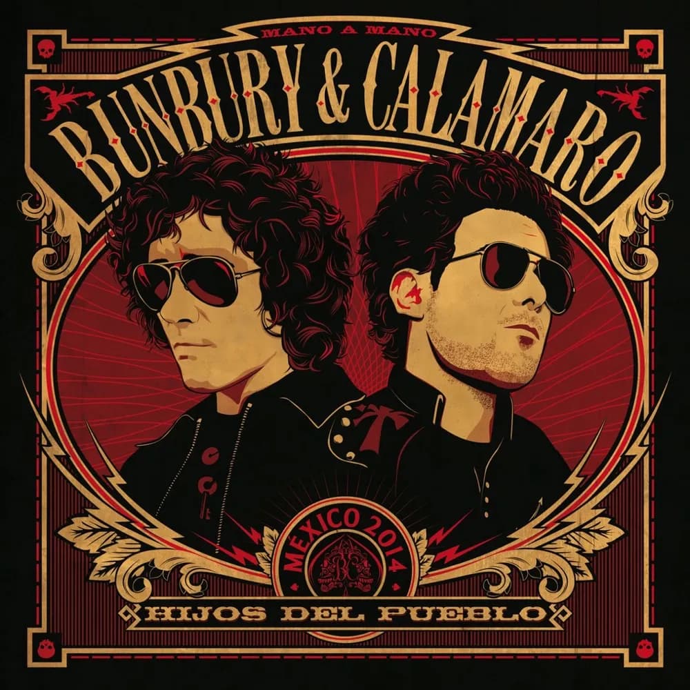 Enrique Bunbury & Andrés Calamaro - Hijos Del Pueblo (Mano A Mano - México 2014) (CD nuevo)
