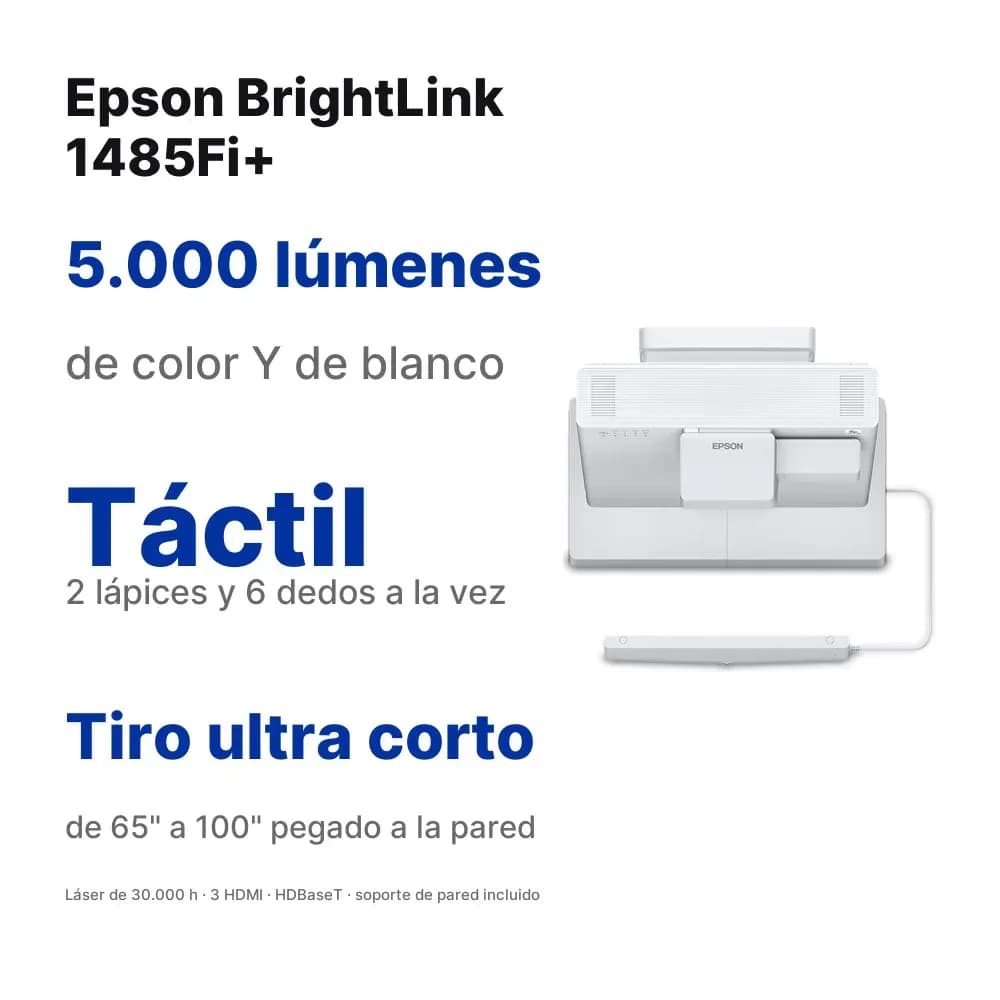 Epson BrightLink 1485Fi+ – proyector interactivo de tiro ultra corto