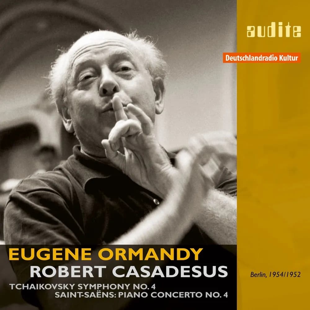 Eugene Ormandy, Robert Casadesus, Pyotr Ilyich Tchaikovsky, Camille Saint-Saëns - Symphony No. 4 / Piano Concerto No. 4 (CD nuevo)
