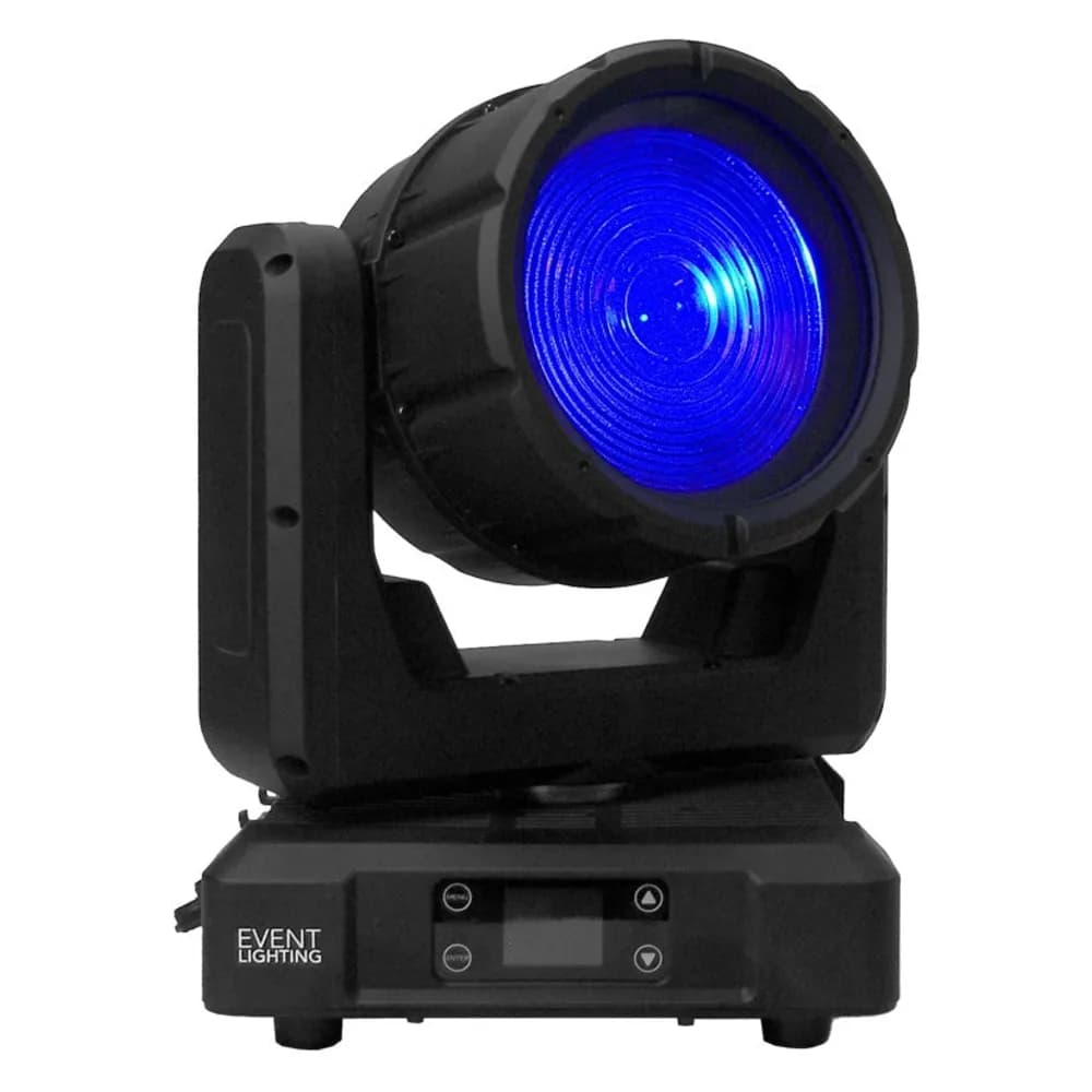 Event Lighting Deluge M120WFX – Cabeza Móvil Wash IP65 120W RGBL con Zoom y Efecto Aura