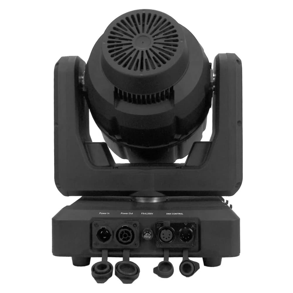 Event Lighting Deluge M120WFX – Cabeza Móvil Wash IP65 120W RGBL con Zoom y Efecto Aura