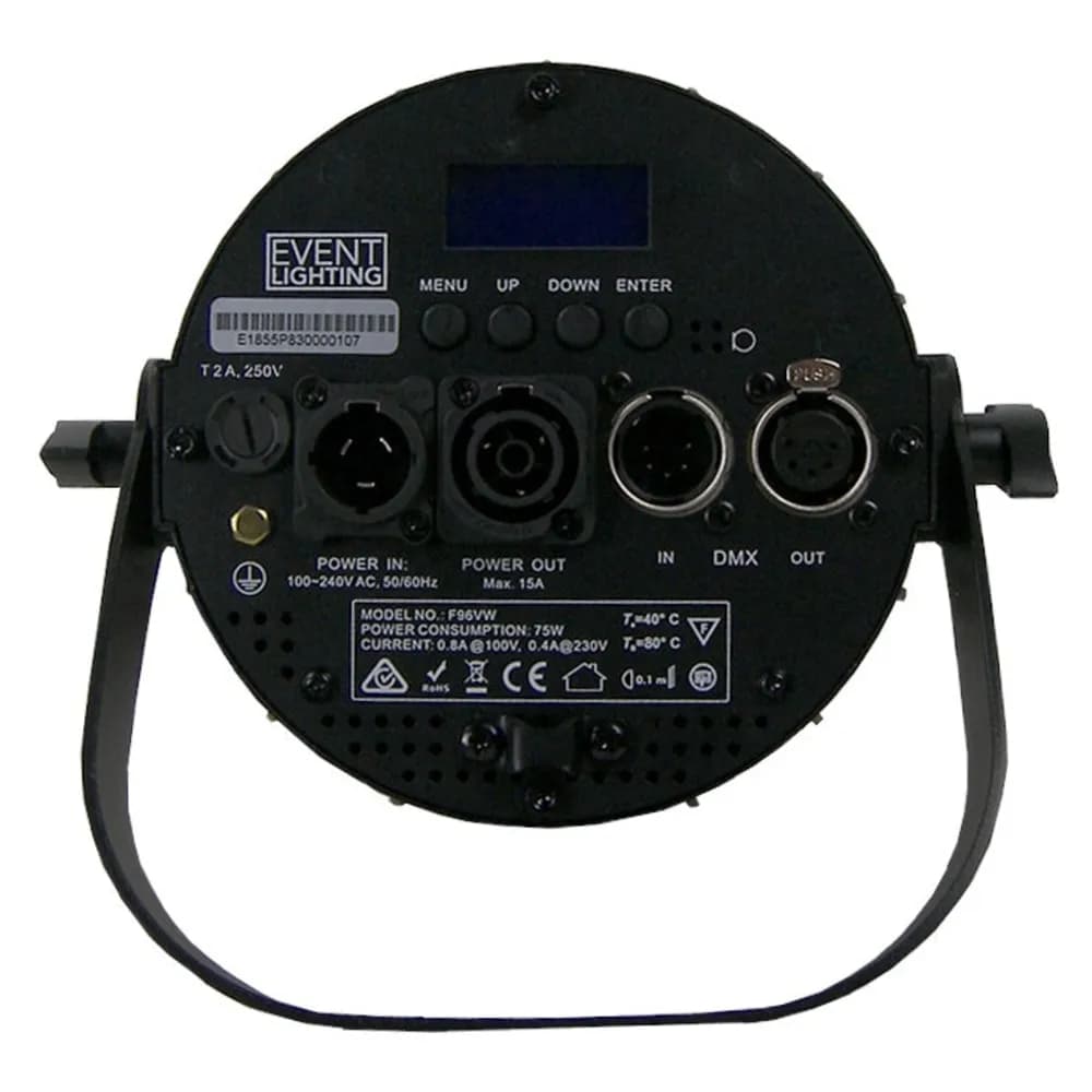 Event Lighting F96VW – Foco Fresnel LED de Luz Blanca Variable 2 x 48W con Zoom