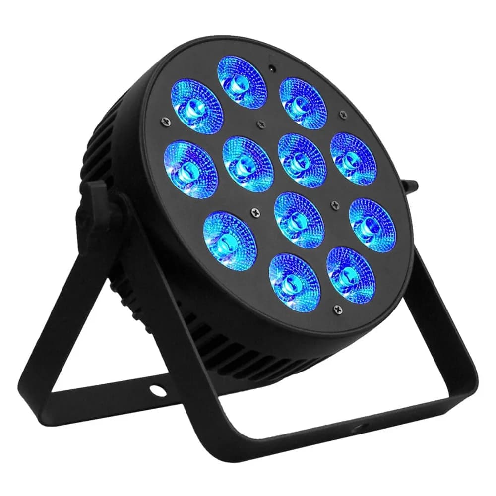 Event Lighting PAR12X12L – Par LED RGBWAU 12 x 12W con DMX y Control Remoto