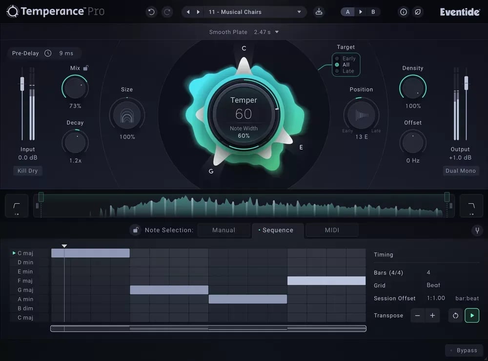 Eventide Temperance Pro – Reverb Modal Musical (Descarga Digital) - Variante en LEMM DJ Store