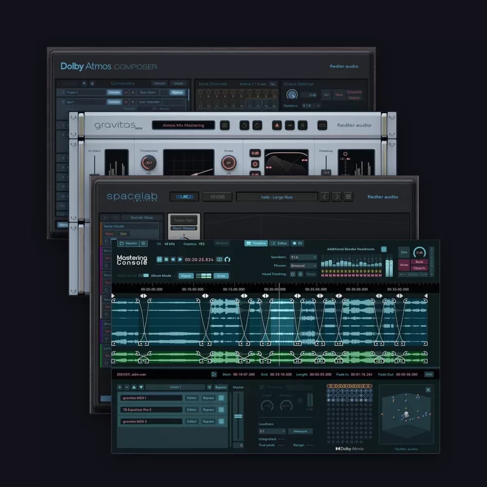 Fiedler Audio All Dolby Atmos Bundle with Spacelab Ignition – La cadena Atmos completa en versión de entrada (Descarga Digital)