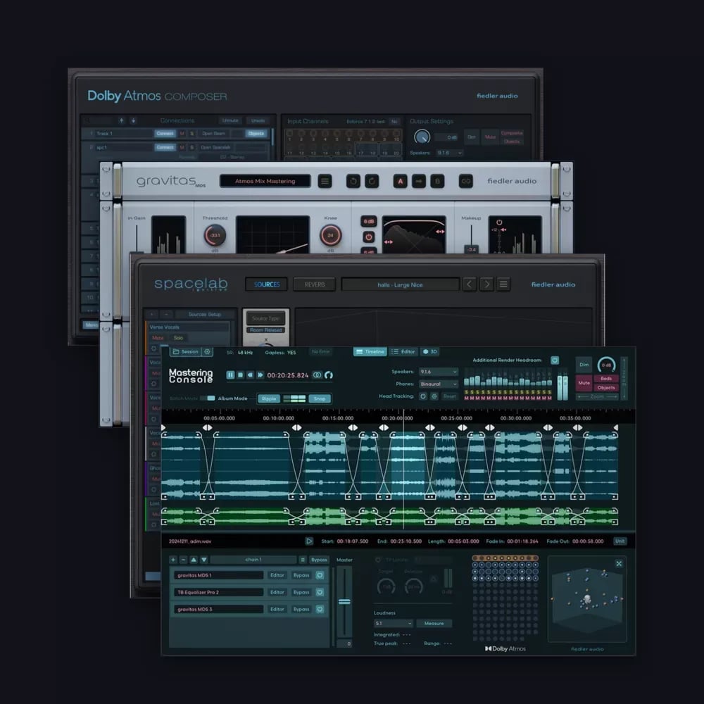 Fiedler Audio All Dolby Atmos Bundle with Spacelab Ignition – La cadena Atmos completa en versión de entrada (Descarga Digita