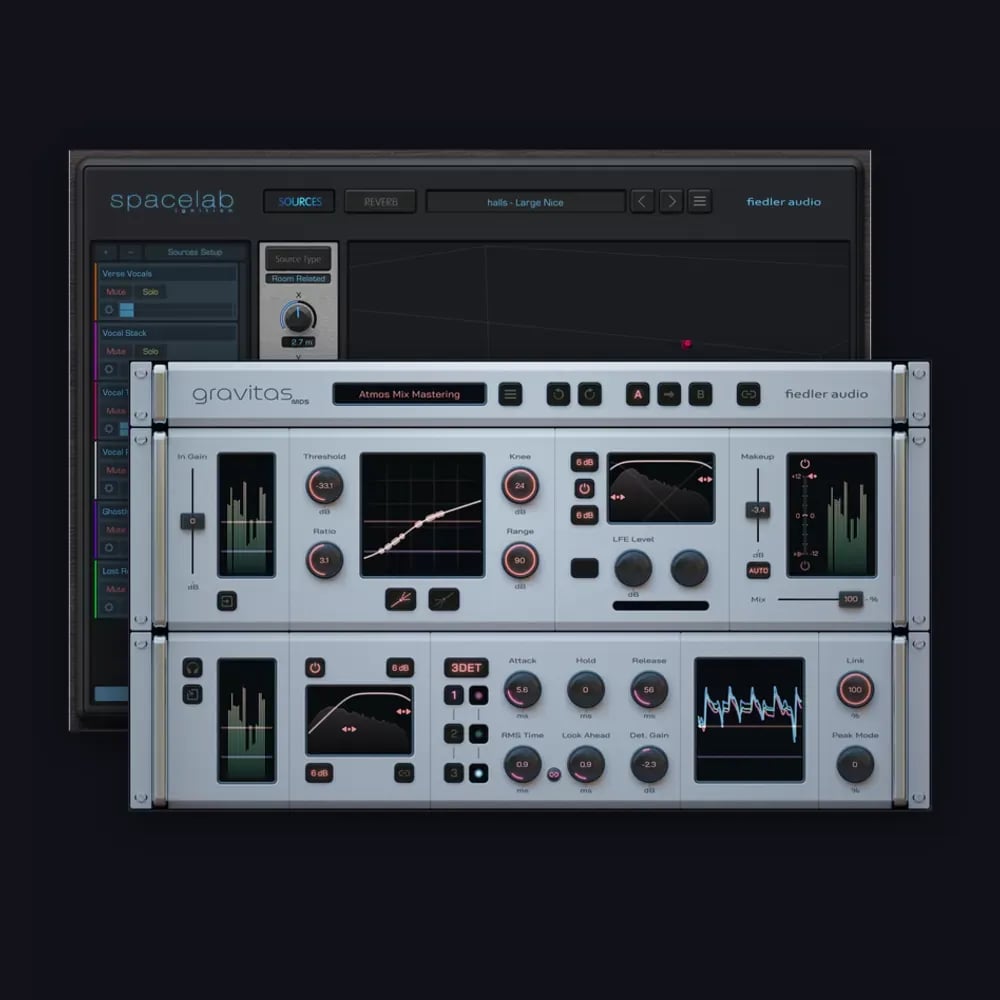 Fiedler Audio Spacelab Ignition & gravitas MDS – Reverb 3D de entrada y dinámica de alta gama (Descarga Digital) - Variante e