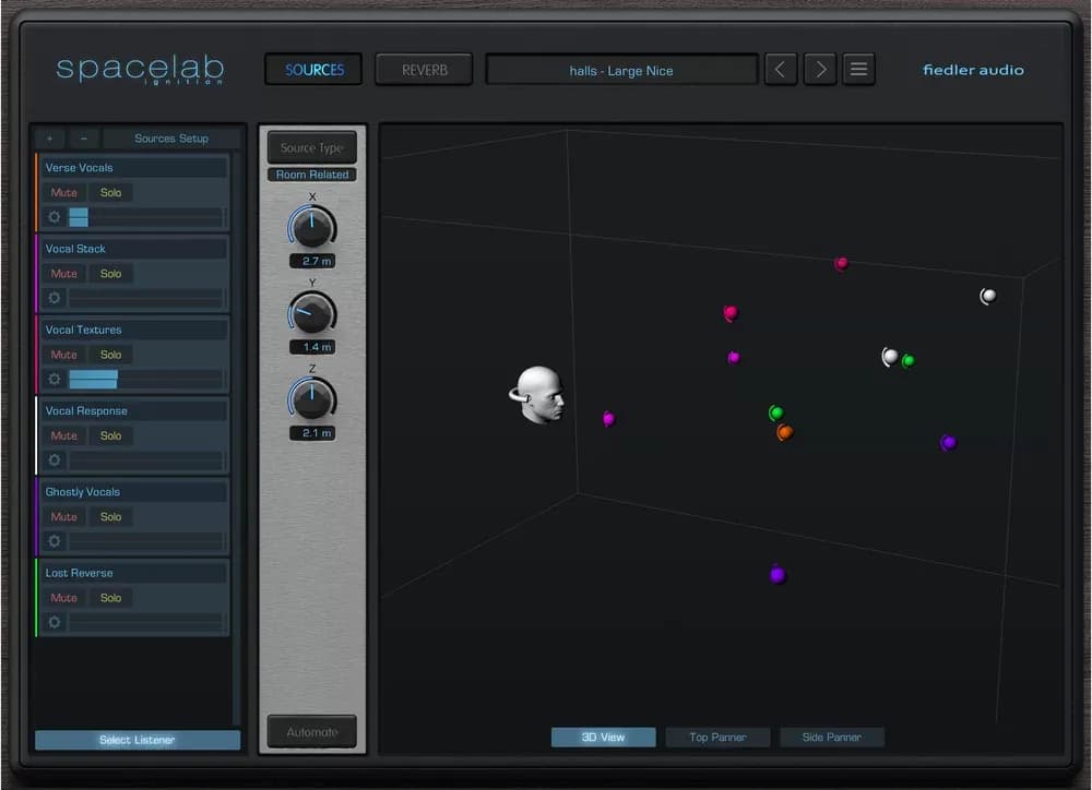 Fiedler Audio Spacelab Ignition – Reverb 3D y paneo espacial por objetos (Descarga Digital)