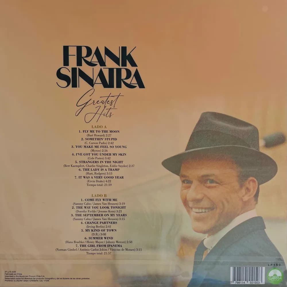 Frank Sinatra - Greatest Hits (Vinilo LP nuevo)