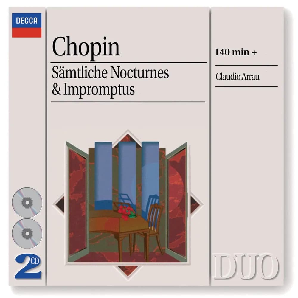 Frédéric Chopin - Claudio Arrau - Sämtliche Nocturnes & Impromptus (CD Doble (2CD) nuevo)