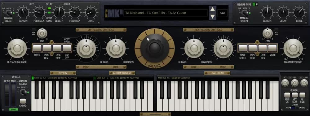 GForce M-Tron MkII – Mellotron MkII Virtual de Doble Teclado (Descarga Digital)
