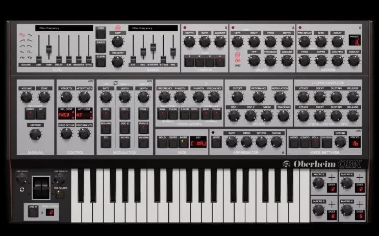 GForce Oberheim OB-X – Sintetizador Virtual (Descarga Digital) - Variante en LEMM DJ Store