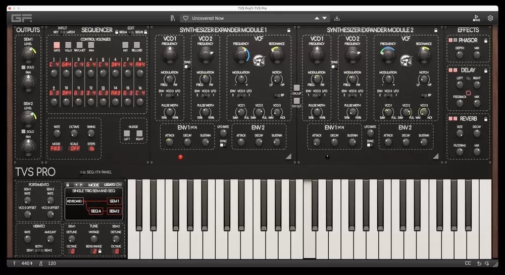 GForce Oberheim TVS Pro – Sintetizador Virtual Duofónico (Descarga Digital) - Variante en LEMM DJ Store