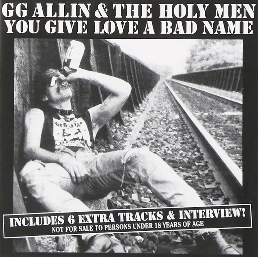 GG Allin & The Holy Men - You Give Love A Bad Name (Vinilo LP nuevo)