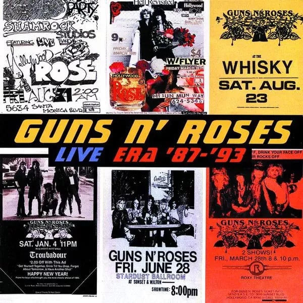 Guns N' Roses - Live Era '87-'93 (Vinilo Cuádruple 4LP nuevo) - Variante en LEMM DJ Store