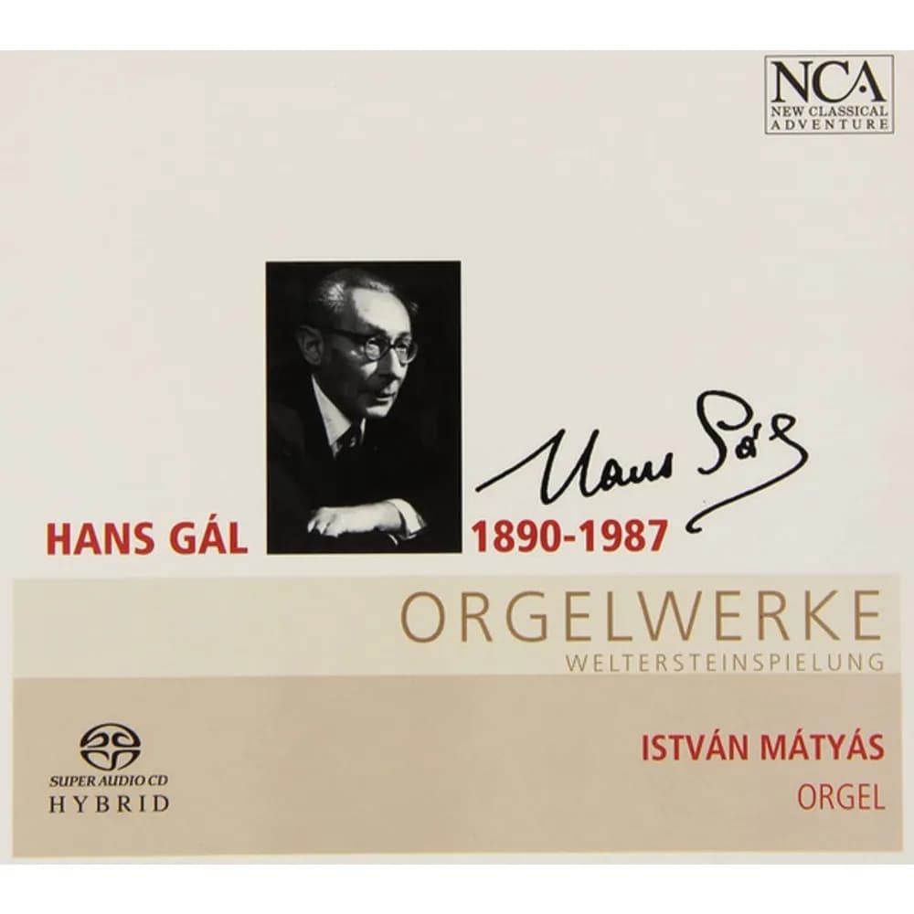 Hans Gal - István Mátyás - Orgelwerke (Weltersteinspielung) (CD nuevo)