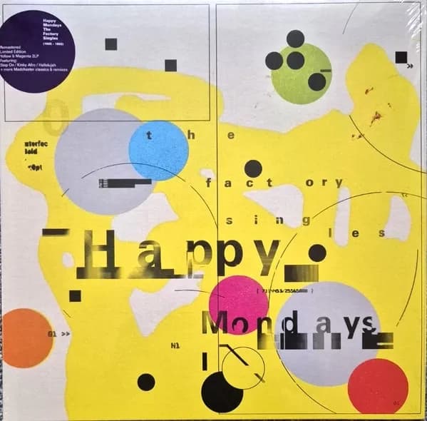 Happy Mondays - The Factory Singles (Vinilo Doble 2LP Color Amarillo Magenta nuevo)