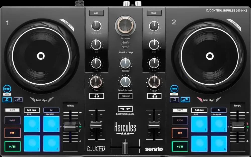 Hercules DJControl Inpulse 200 MK3 Controlador DJ 2 Decks