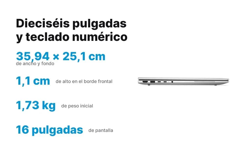 HP EliteBook 6 G2a – notebook 16" Ryzen AI 5 430, 16 GB y 512 GB