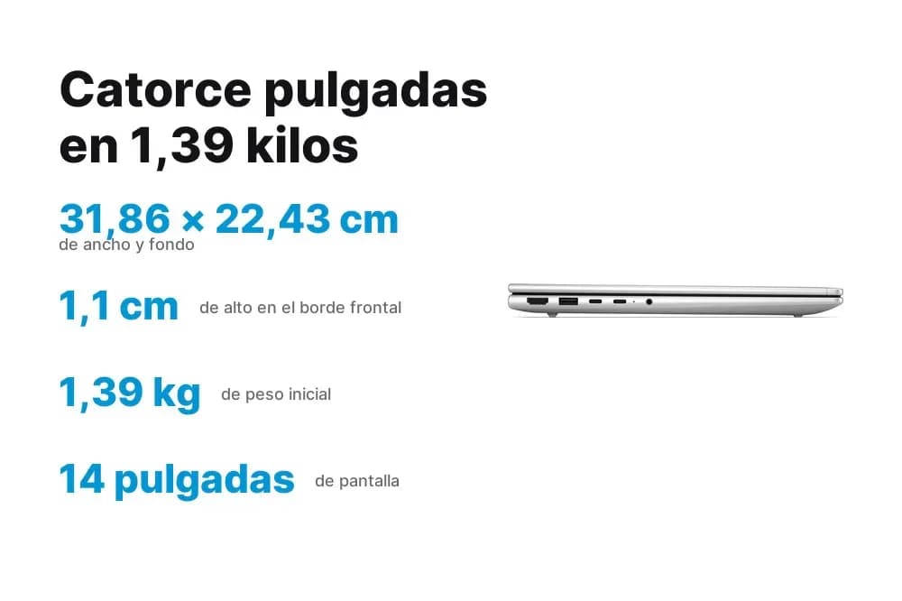 HP ProBook 4 G2i – notebook 14" Core Ultra 7 355, 16 GB y 512 GB