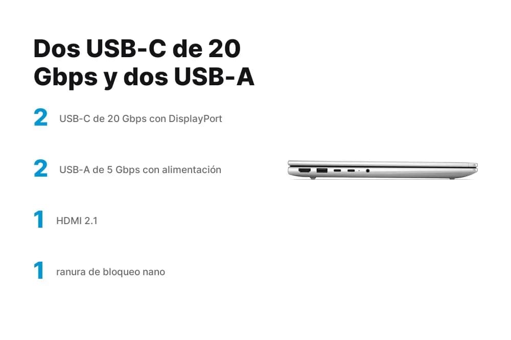 HP ProBook 4 G2i – notebook 14" Core Ultra 7 355, 16 GB y 512 GB