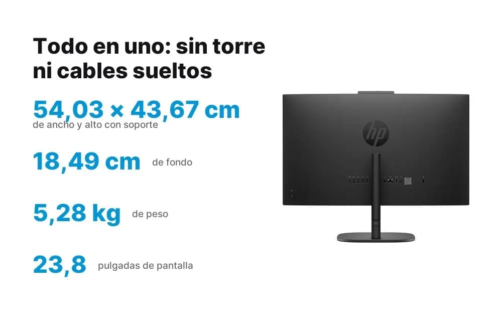HP ProStudio 2 AiO G2i – todo en uno de 23,8" con 100 % sRGB