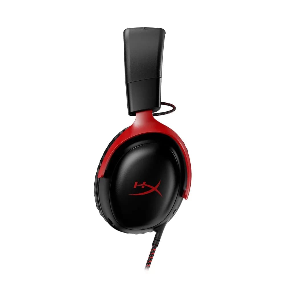 HyperX Cloud III – Audífonos Gamer con Cable Negro y Rojo