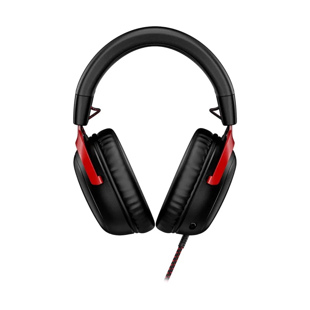 HyperX Cloud III – Audífonos Gamer con Cable Negro y Rojo