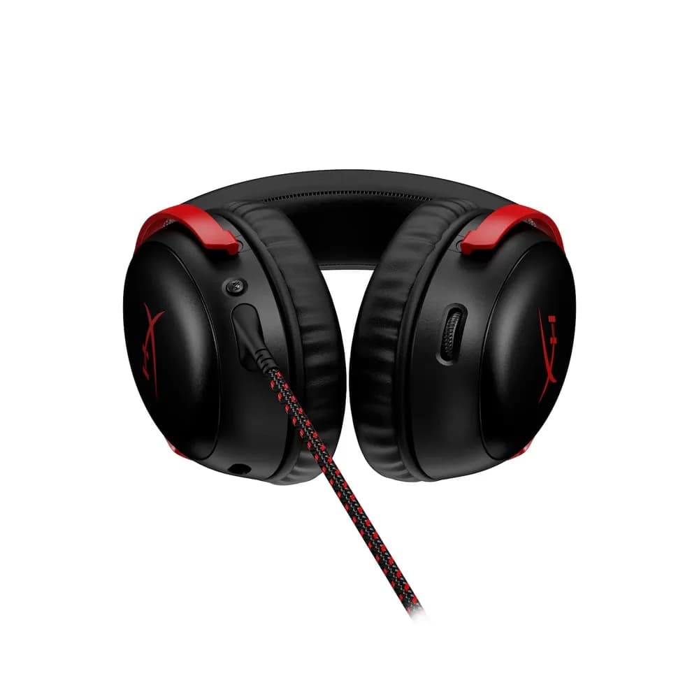 HyperX Cloud III – Audífonos Gamer con Cable Negro y Rojo