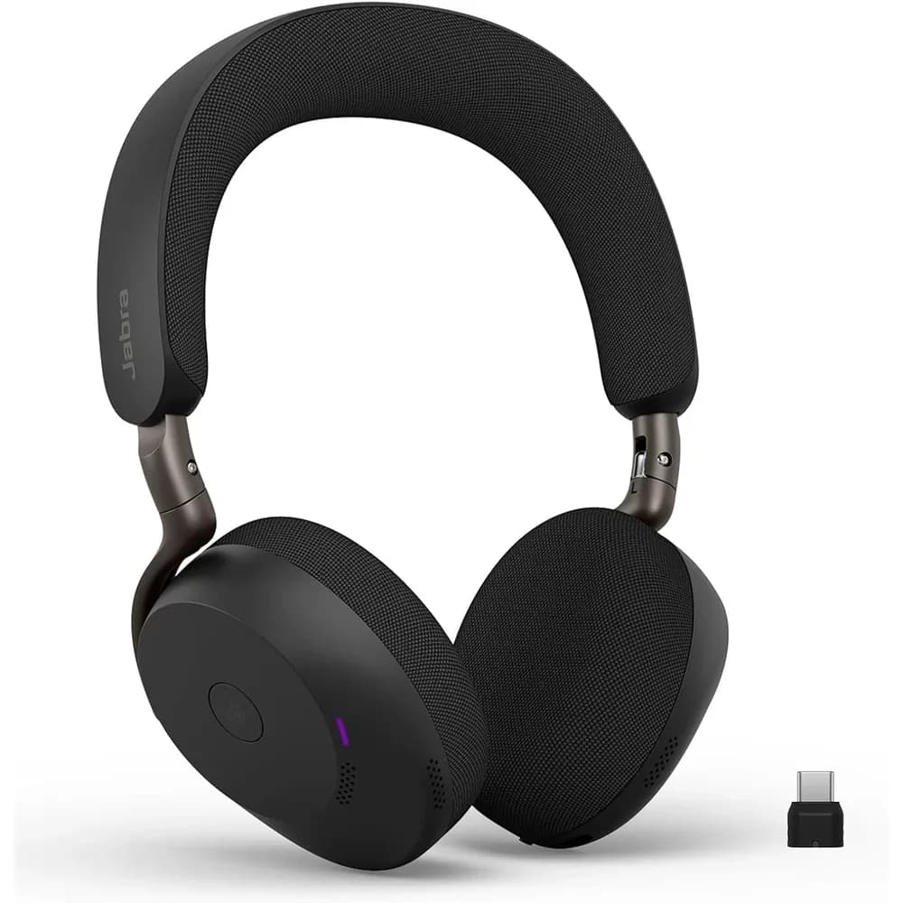 Jabra Evolve3 75 MS – Audífonos Inalámbricos con Micrófono y Cancelación de Ruido