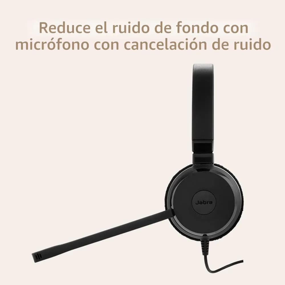 Jabra Evolve 20 MS Stereo – Audífonos con Micrófono USB para Oficina