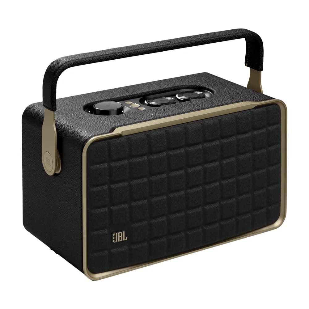 JBL Authentics 300 – Parlante Portátil Retro con Wi-Fi, Bluetooth y Batería