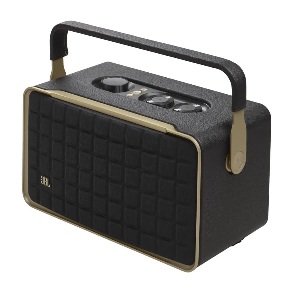 JBL Authentics 300 – Parlante Portátil Retro con Wi-Fi, Bluetooth y Batería