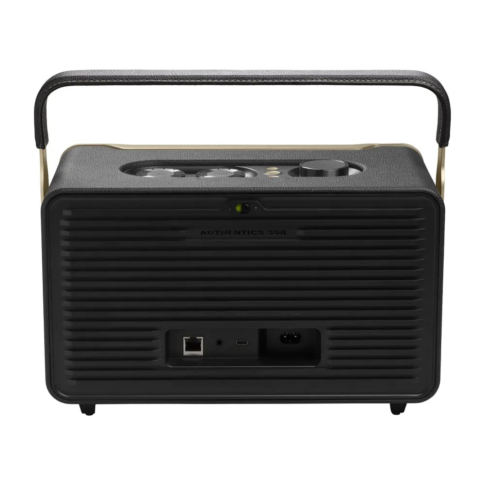 JBL Authentics 300 – Parlante Portátil Retro con Wi-Fi, Bluetooth y Batería