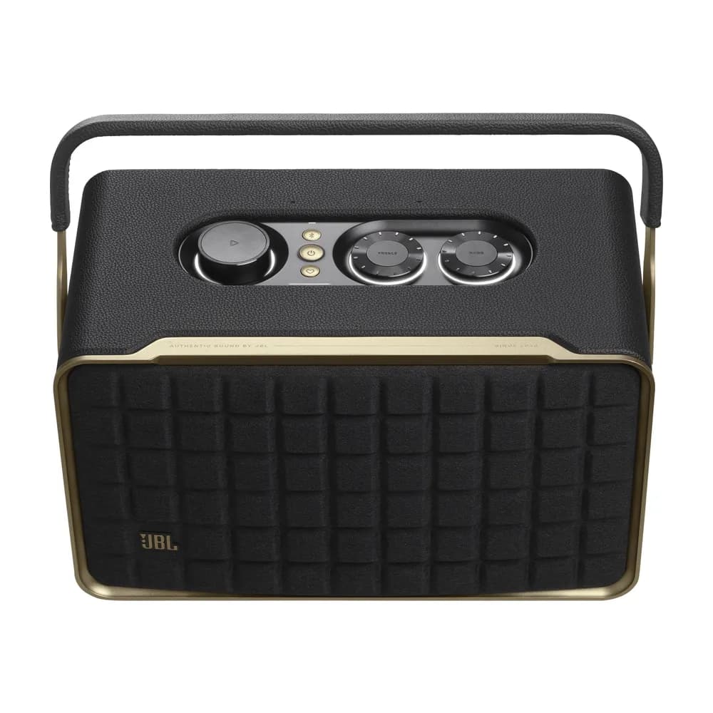 JBL Authentics 300 – Parlante Portátil Retro con Wi-Fi, Bluetooth y Batería