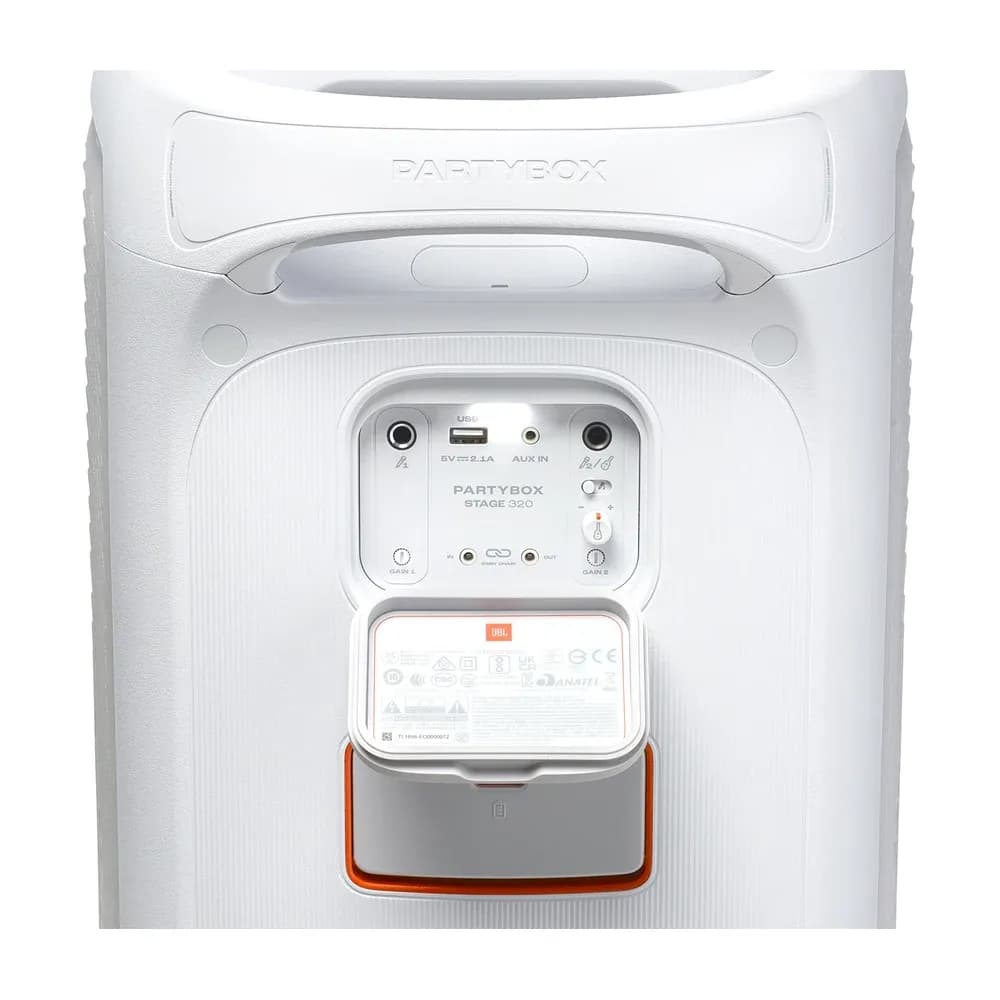 JBL PartyBox Stage 320 Parlante para Fiestas con Ruedas