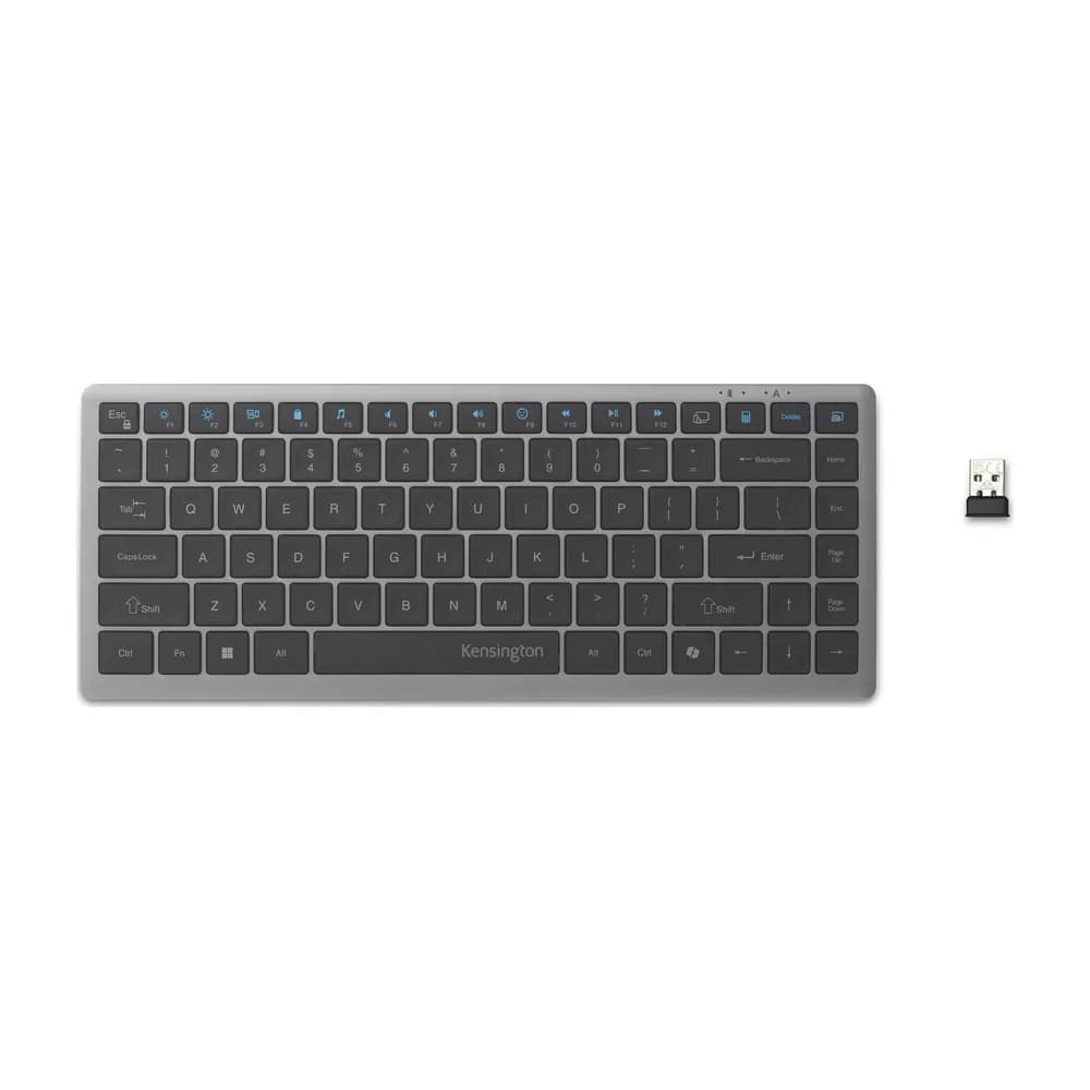 Kensington KB435 EQ – Teclado Compacto Recargable para 4 Equipos