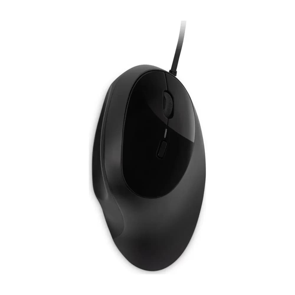 Kensington Pro Fit Ergo – Mouse Ergonómico con Cable y Clic Silencioso