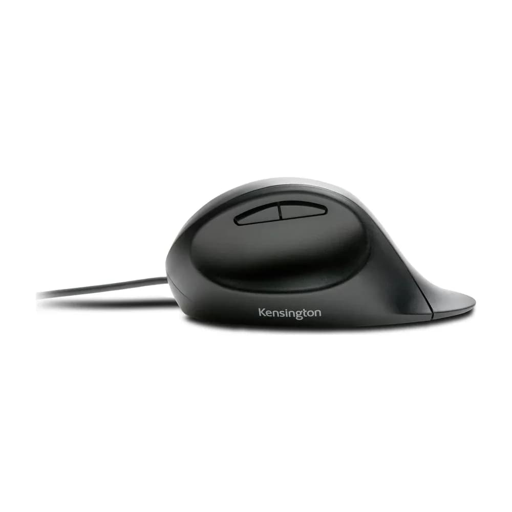 Kensington Pro Fit Ergo – Mouse Ergonómico con Cable y Clic Silencioso
