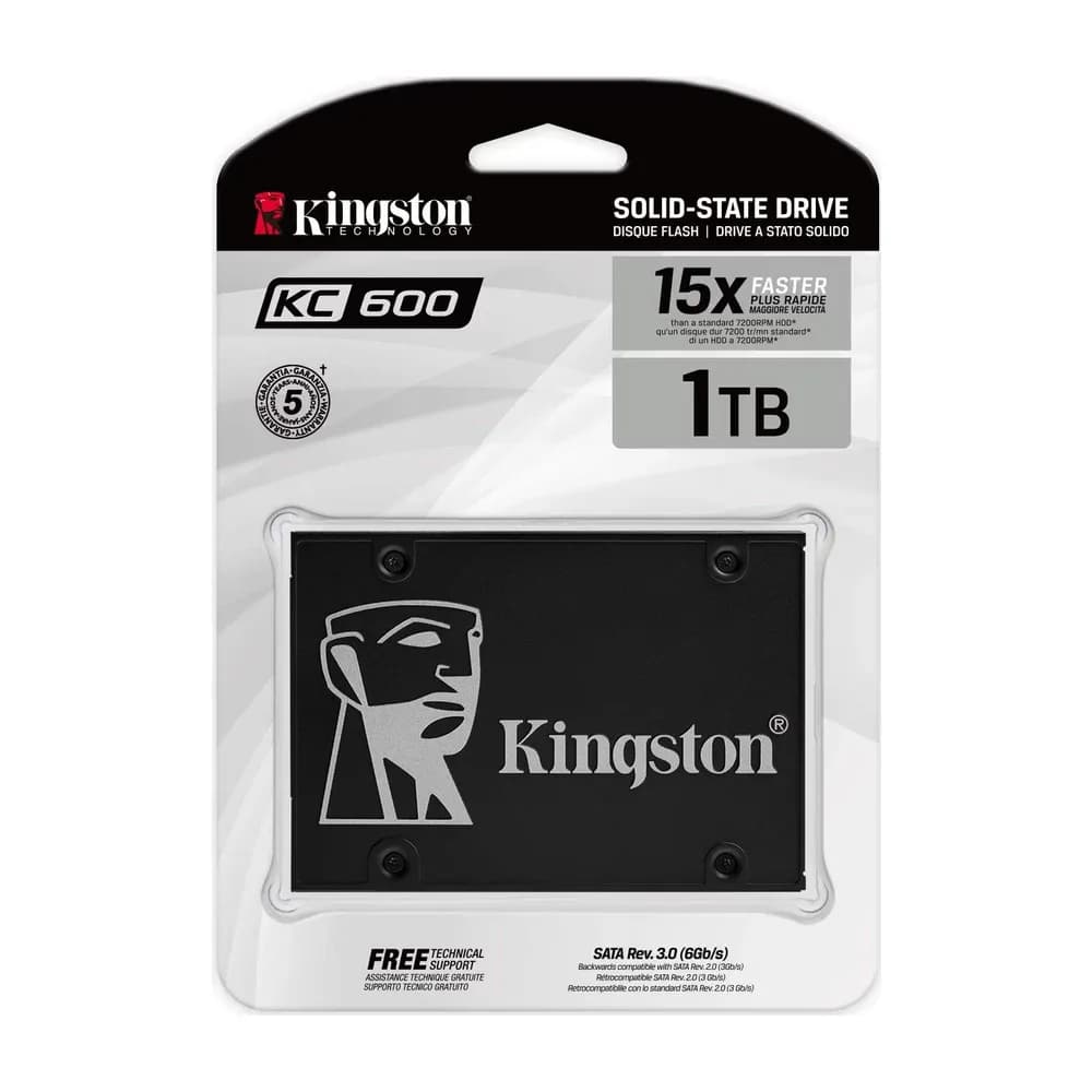 Kingston KC600 – SSD SATA 2,5" con cifrado por hardware