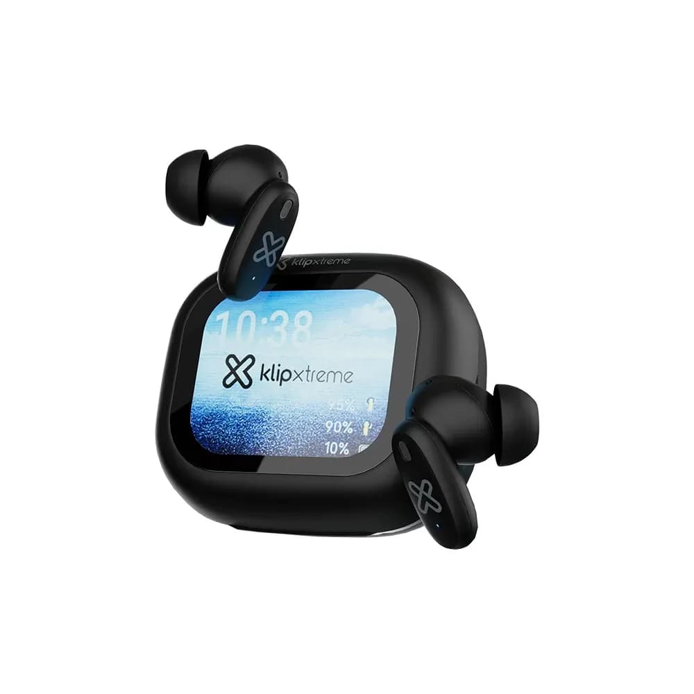 Klip Xtreme DynaBuds KTE-800 – Audífonos con Cancelación Híbrida y Estuche con Pantalla Táctil