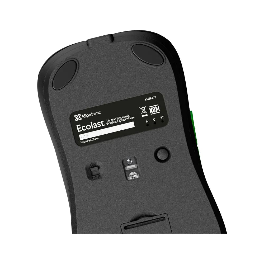 Klip Xtreme Ecolast – Mouse Inalámbrico Recargable Trimodo y Silencioso