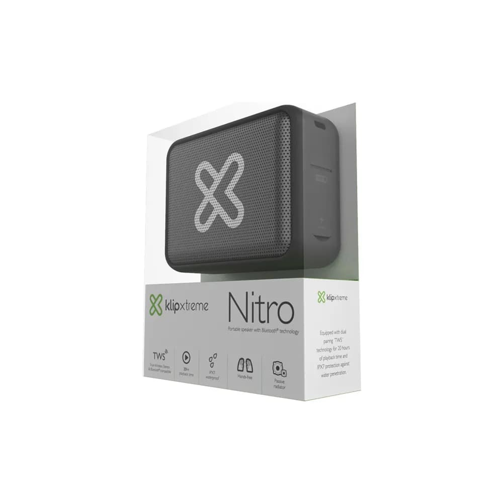 Klip Xtreme Nitro KBS-025 – Parlante Bluetooth Mini 6 W, IPX7 y 20 Horas