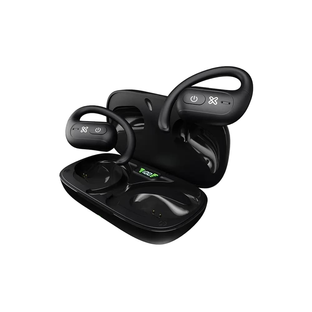 Klip Xtreme Openbuds KOE-250BK – Audífonos Open Ear con Estuche LED