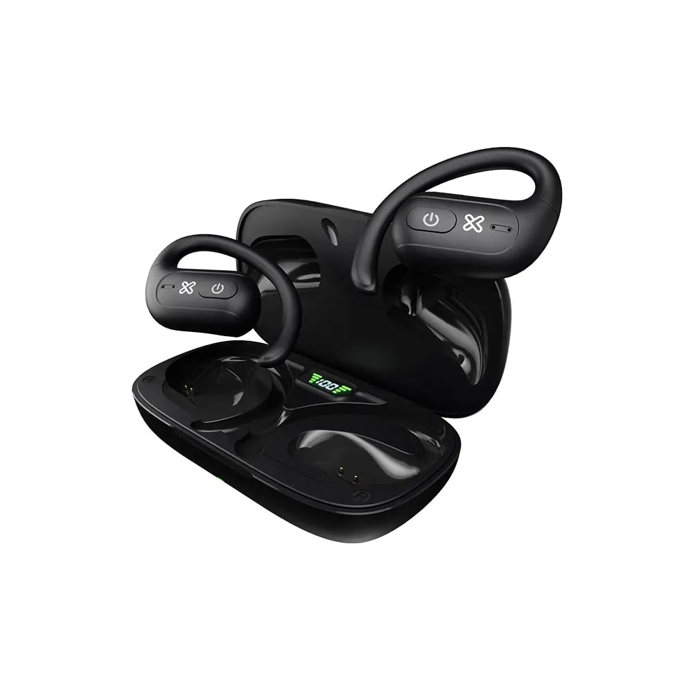 Klip Xtreme Openbuds KOE-250BK – Audífonos Open Ear con Estuche LED - Negro en LEMM DJ Store