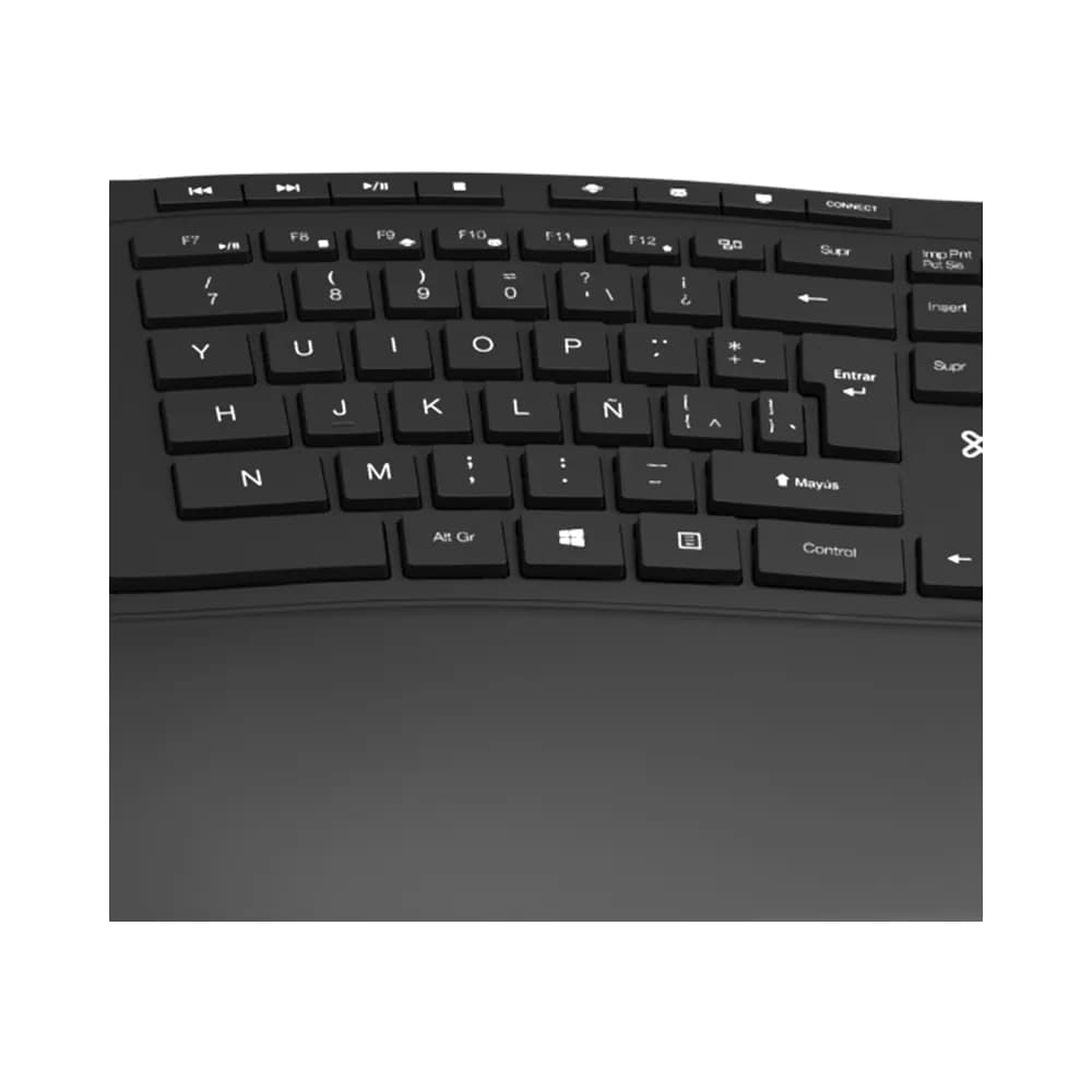 Klip Xtreme Transcend Wireless – Teclado Ergonómico Dividido Inalámbrico